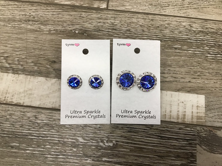 Thank You Very Much - Ultra Sparkle Center Stone Earring - Various Colors (GSO)