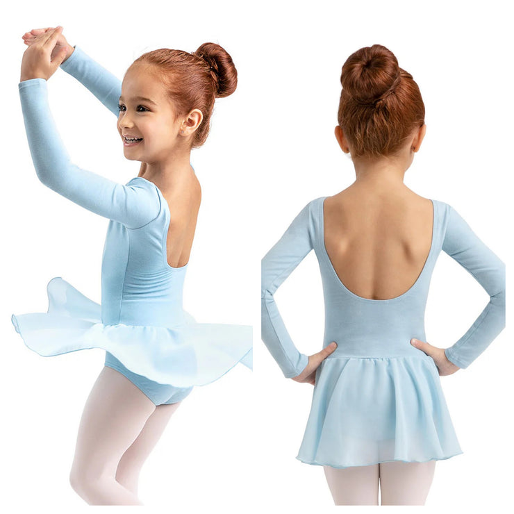 Capezio - Long Sleeve Dress - Child (11724C) - Light Blue