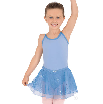 Eurotard - Camisole Leotard with Sparkle Skirt - Child (0205) - Blue