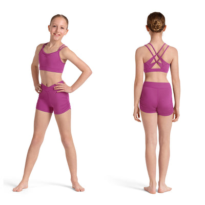 Mirella - Cross Back Double Strap Crop Top - Child (M30005C) - MAG