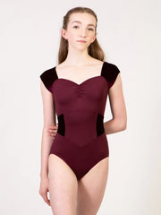 Suffolk - Jewelry Box Pinch Front Cap Sleeve Leotard - Adult (2705A-GAR) - Garnet