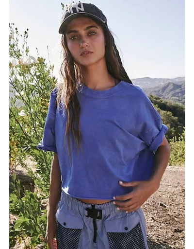 Free People - Inspire Tee - Adult (OB2151720-4228) - Blue Indigo