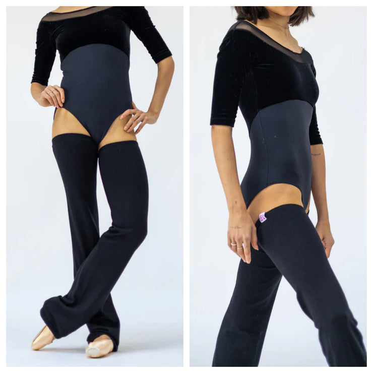 Barre Trash - Long Leg Warmer - Adult (BT-LW-Black) -Black