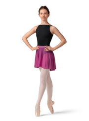 Mirella - Stripe Waistband Mesh Skirt - Adult (MS10001) - Magenta