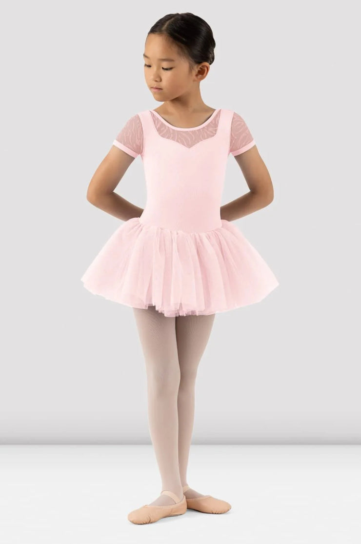 Bloch - Holly Cap Sleeve Tutu Leotard - Child (CL3332) - Candy Pink (GSO)