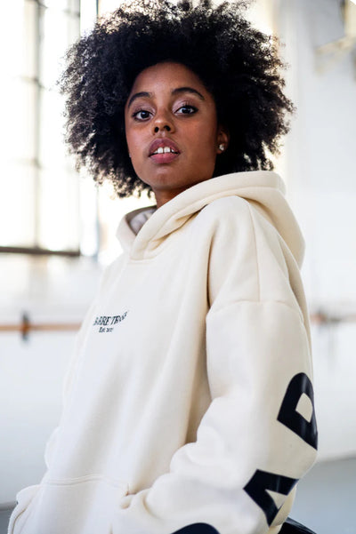 Barre Trash - The Oversized Hoodie - Adult (BT-OH) - Cream