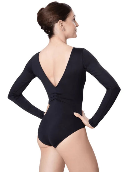 So Danca - Ruth Long Sleeve Leotard with Low Back - Child/Adult (SL118/SL117) - Black