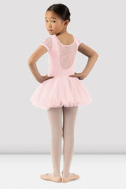 Bloch - Holly Cap Sleeve Tutu Leotard - Child (CL3332) - Candy Pink (GSO)