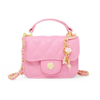 Zomi Gems - Tiny Quilted Ballet Charm Handbag (72625) - Pink