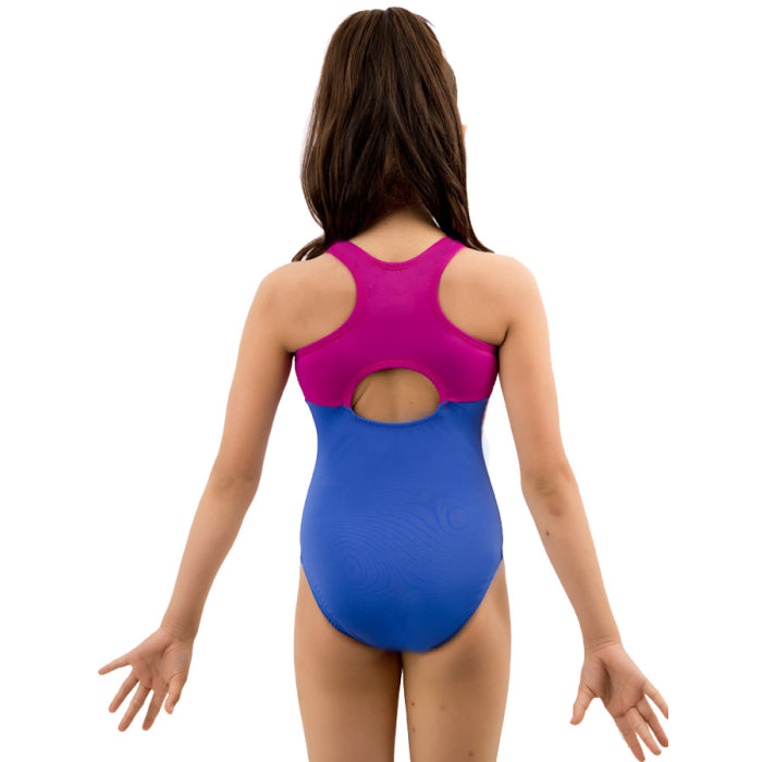 Snowflake Designs - Art in Motion Gymnastics Leotard- Child (ARTMBLU) - Blue