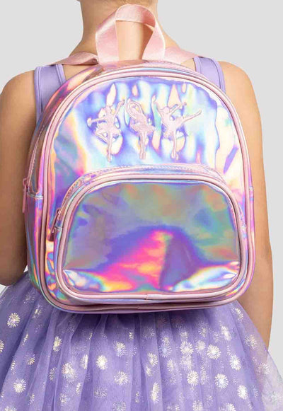 Mirella - Iridescent Ballerina Backpack (A808C) - Iridescent Pink