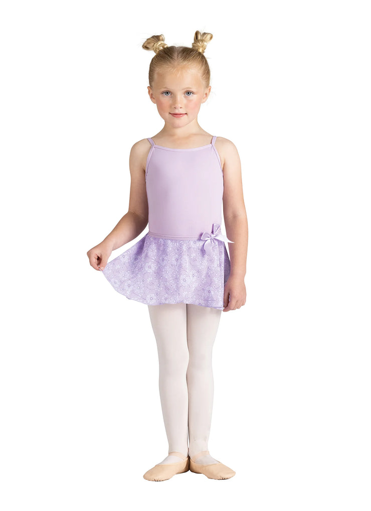 Danz N Motion - Flower Print Wrap Skirt - Child (24405C) - Lavender