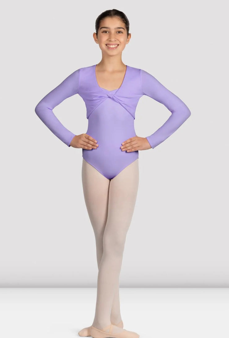 Mirella - Glow Girl Twist Front Top - Child (M748C) - Lilac