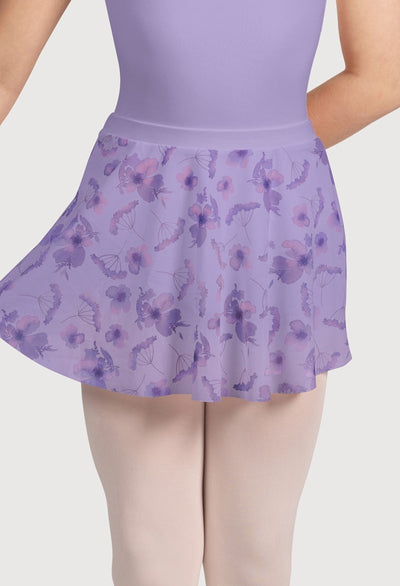 Bloch - Printed Mesh Pull On Skirt - Child (CR5211) - Lilac