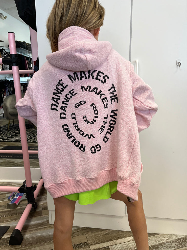 Trendy Trends - Dance Makes the World Go Around Zip Hoodie - Child (TT64ZH) - Blush