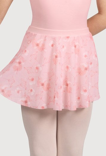 Bloch - Printed Mesh Pull On Skirt - Child (CR5211) - Candy Pink