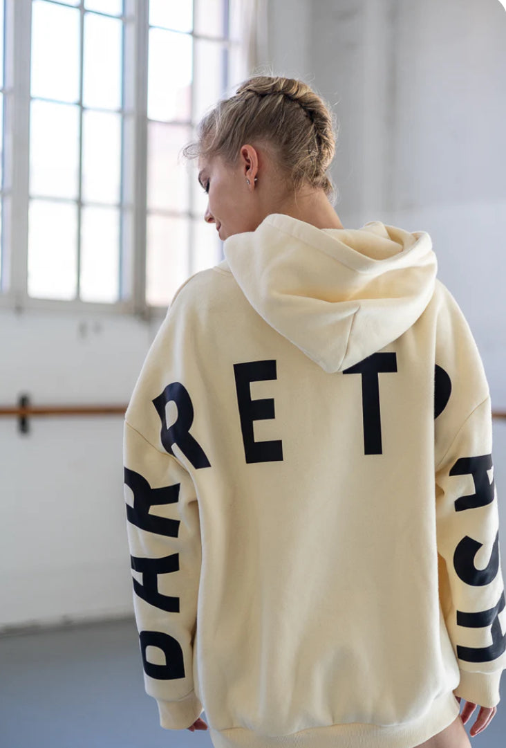 Barre Trash - The Oversized Hoodie - Adult (BT-OH) - Cream