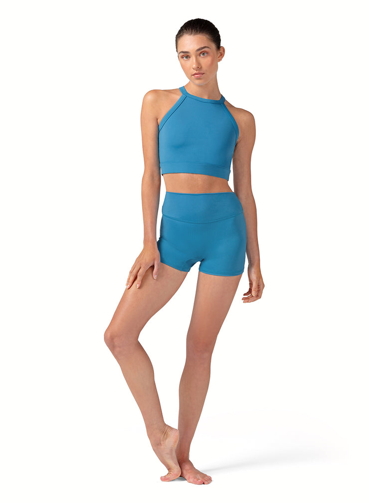 Bloch - Crop Top With Embroidered Back Detail - Child/Adult (CZ30008/Z30004) - Cerulean