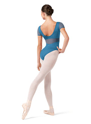 Bloch - Embroidered Corset Cap Sleeve Leotard - Adult (L20001) - Cerulean