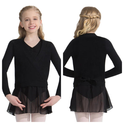 Capezio - Wrap Sweater - Child (CK10949C) - Black