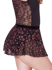 Capezio - Enchant Pull-On Skirt - Adult (F12406W) - Black Ornate Romance
