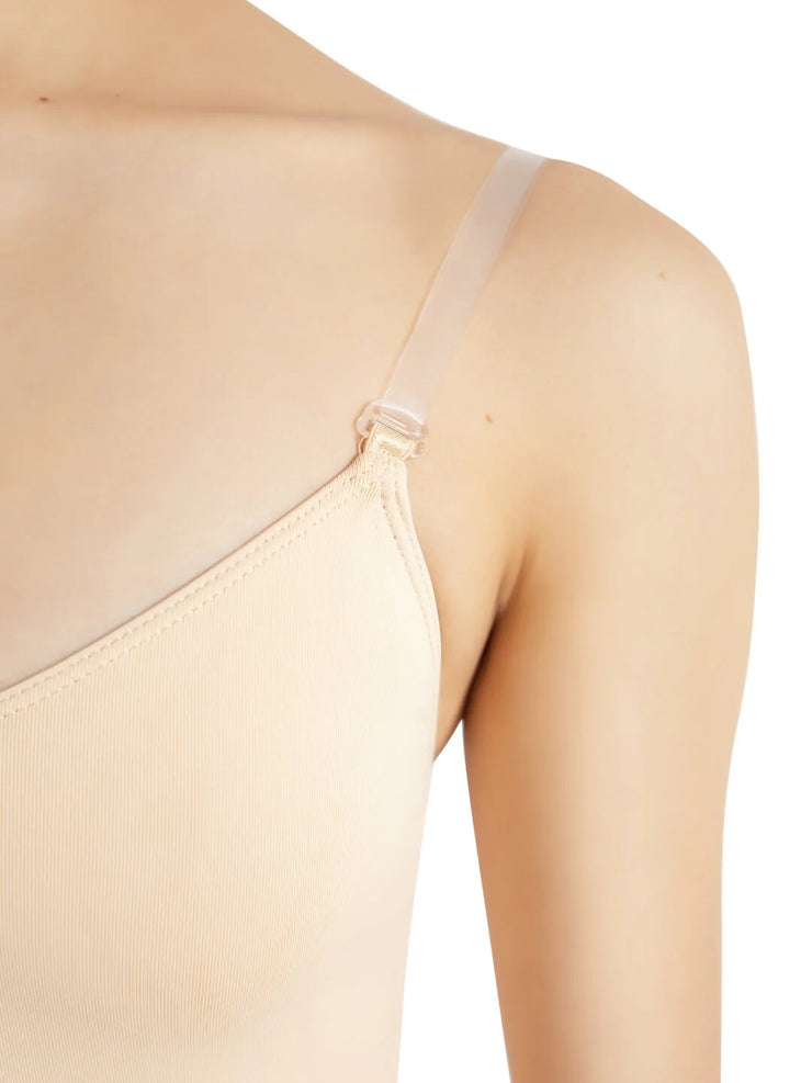 Capezio - Overs & Unders Bodyliners - Camisole Leotard w/ Clear Adjustable Straps - Child/Adult (3532C/3532) - Nude