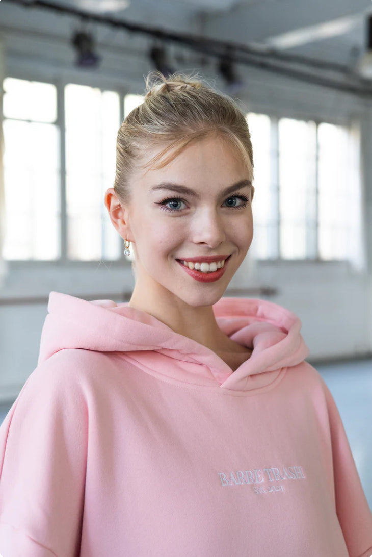 Barre Trash - The Oversized Hoodie - Adult (BT-OH) - Ballerina Pink