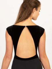 Suffolk - Jewelry Box Pinch Front Cap Sleeve Leotard - Adult (2705A-BLK) - Black