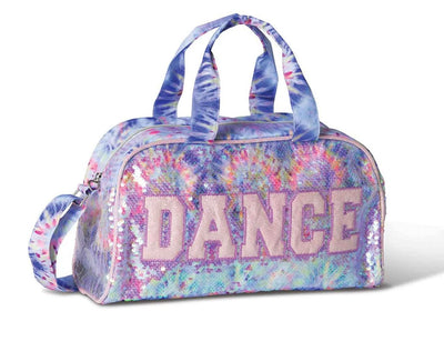 Danz N Motion - Groovy Sparkle Tie-Dye Duffle - (B25510) - Blue Tie-Dye
