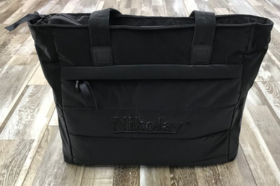 Nikolay - Medium Tote Bag with Zipper (BC002BAN) - Black