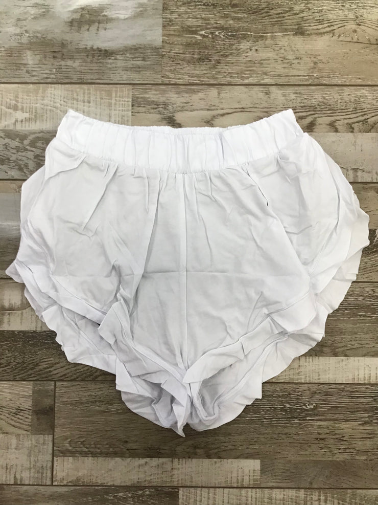 Oh La La Dancewear - The Hall of Fame Shorts - Adult (OLL216-WHT) - White Final Sale