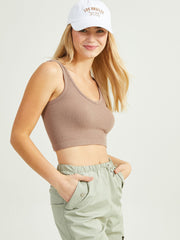 Kimberly C - Ribbed Tank - Adult (TP4190) - Taupe