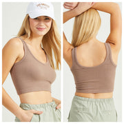 Kimberly C - Ribbed Tank - Adult (TP4190) - Taupe