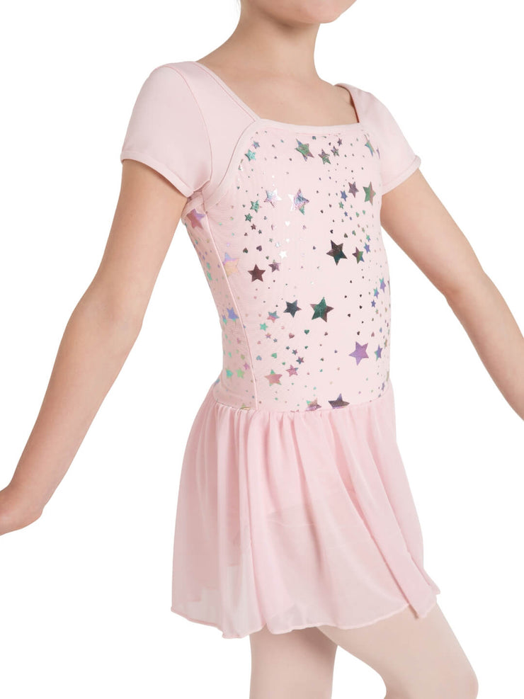 Capezio - Star Struck Stellar Short Sleeve Dress - Child (12103C) - Pink