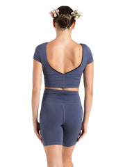 Capezio - Wildflower Buttercup Bike Short - Adult (12093W) - Crown Blue