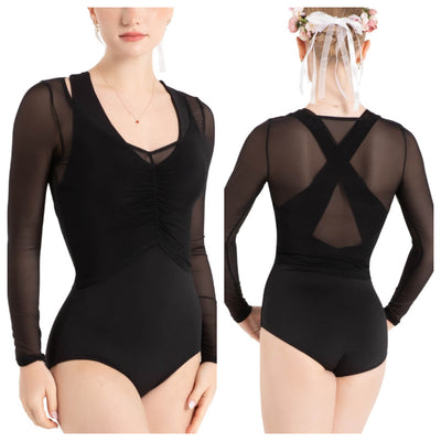 Capezio - Wildflower Meadow Mesh Top - Adult (12094W) - Black