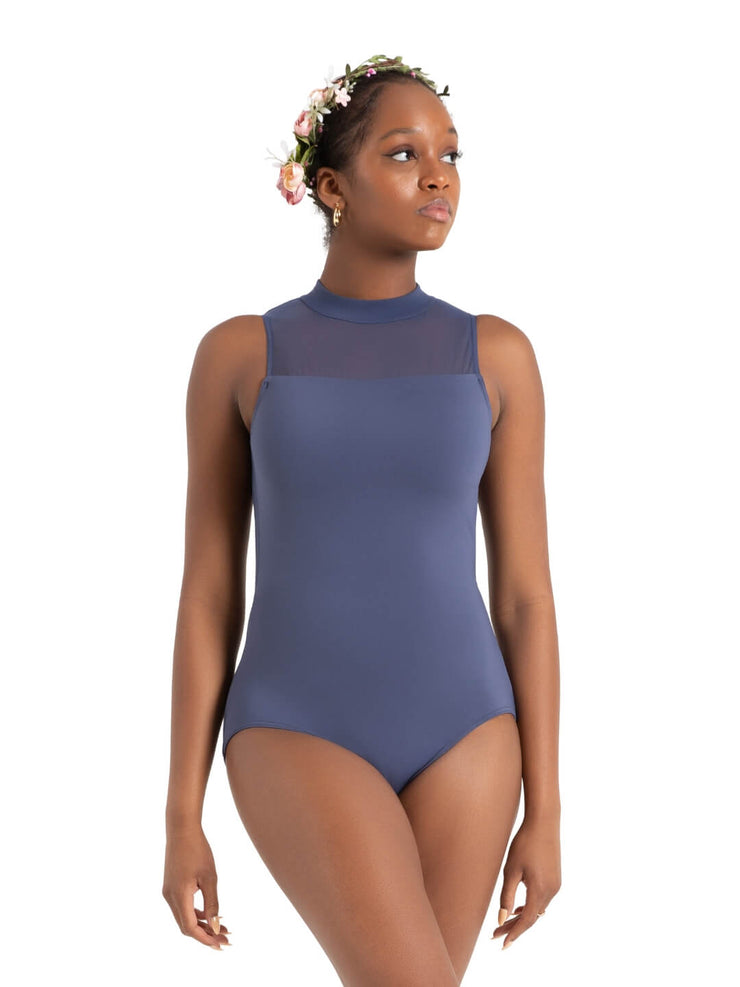 Capezio - Wildflower Hyacinth High Neck Leotard - Child/Adult (12087C/12087W) - Crown Blue