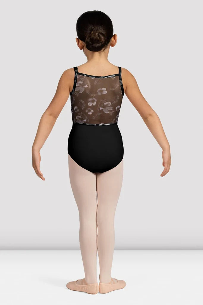 Bloch - Brooke Petal Scoop Neck Mesh Back Leotard - Child (CL5247) - Black