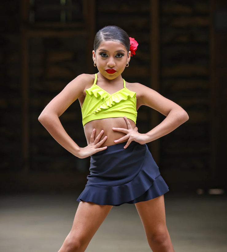 Oh La La Dancewear - The Adella Skirt - Child/Adult (OLL320-BLK) - Black