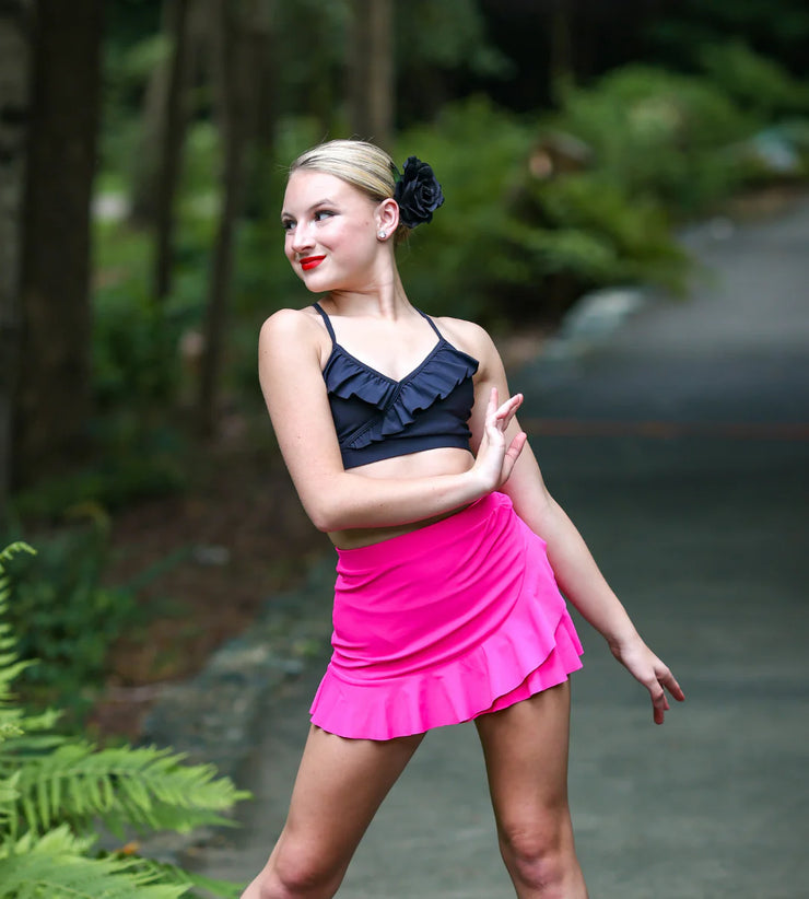 Oh La La Dancewear - The Adella Skirt - Child/Adult (OLL320-NPK) - Neon Pink