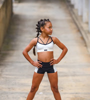 Oh La La Dancewear - The Honor Short - Child/Adult (OLL323-CMB) - Coconut Milk/Black