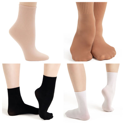 Capezio - Ribbed Dance Sock (ABG022) - Assorted Colors