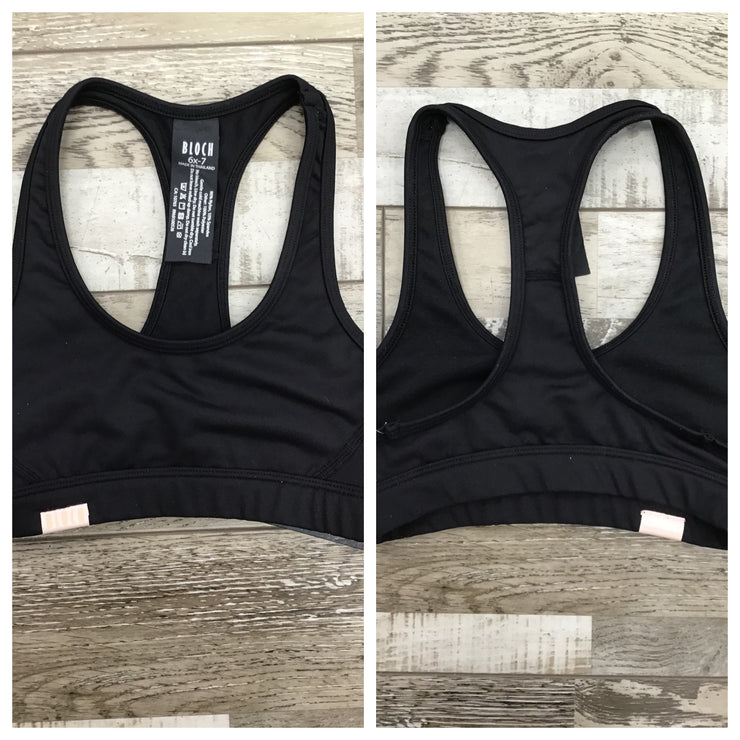 Bloch - Racer Back Crop Top - Child (CZ1965) - Black