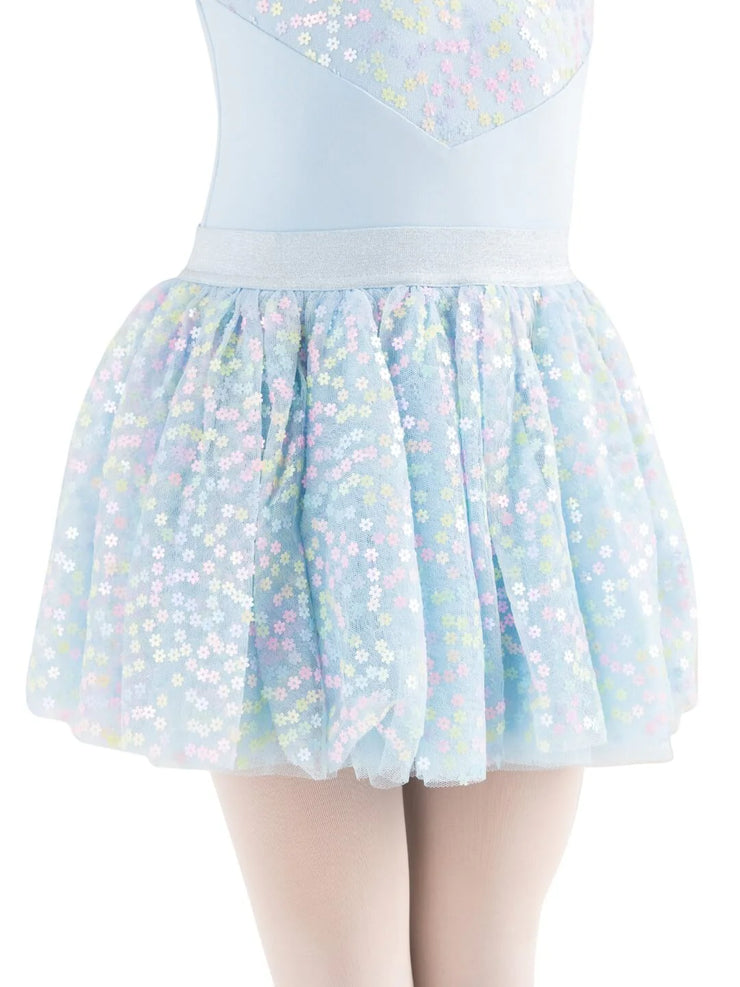 Capezio - Flower Fairy Glimmer Tutu Skirt - Child (12226C) - Light Blue