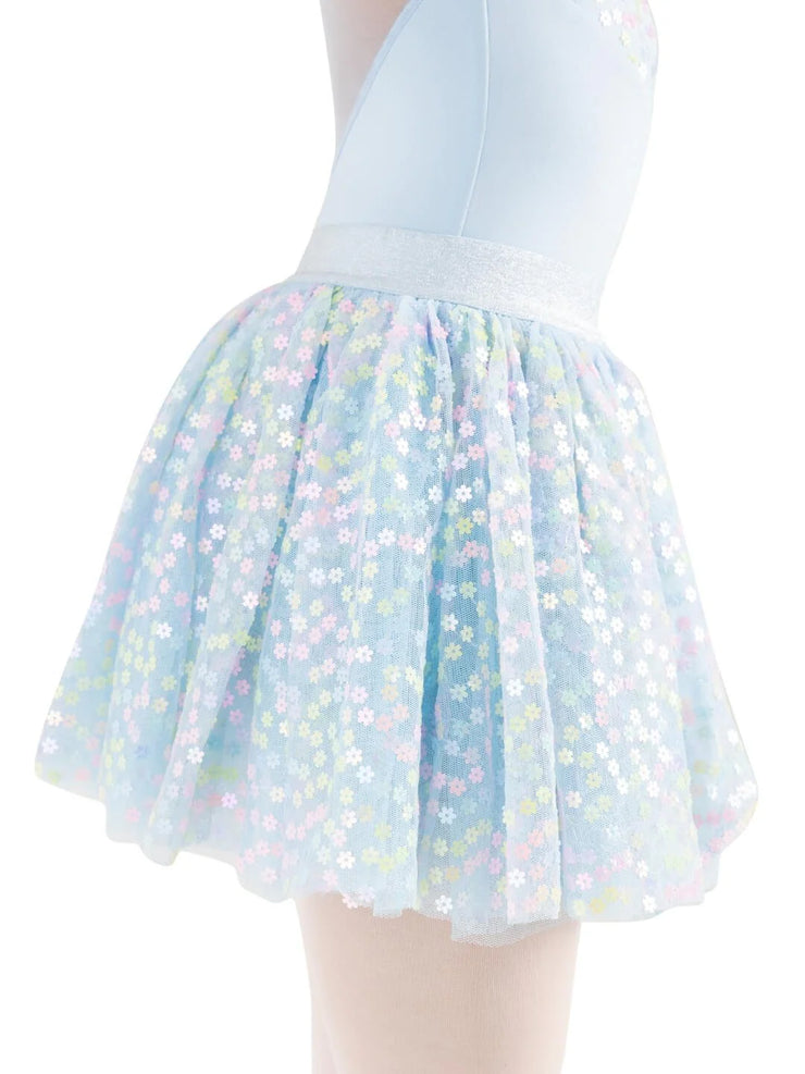 Capezio - Flower Fairy Glimmer Tutu Skirt - Child (12226C) - Light Blue