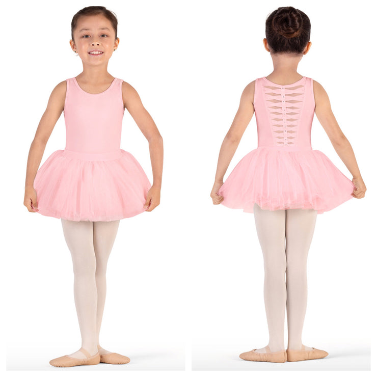 Bloch - Cathie Scoop Neckline Tank Tutu Dress - Child (CL9235) - Candy Pink