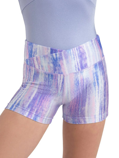 Capezio - Mermaid Magic Pearl Short - (12116C) - Very Peri Tie Dye