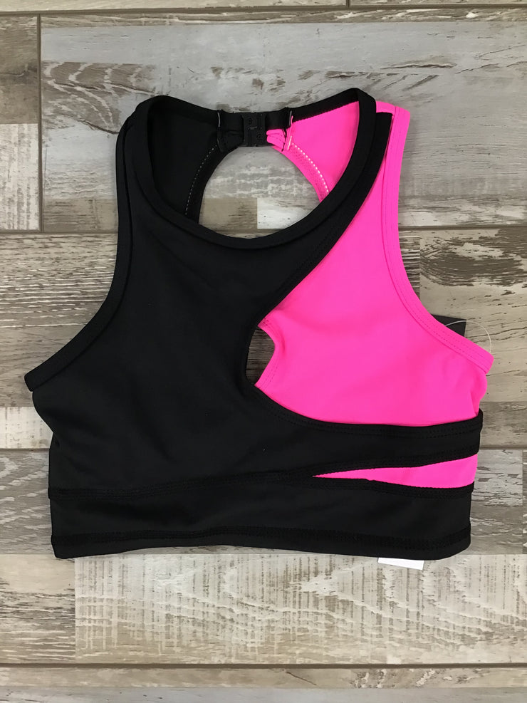 Danz N Motion - Lulu Top - Child (25300C) - Black/Neon Pink