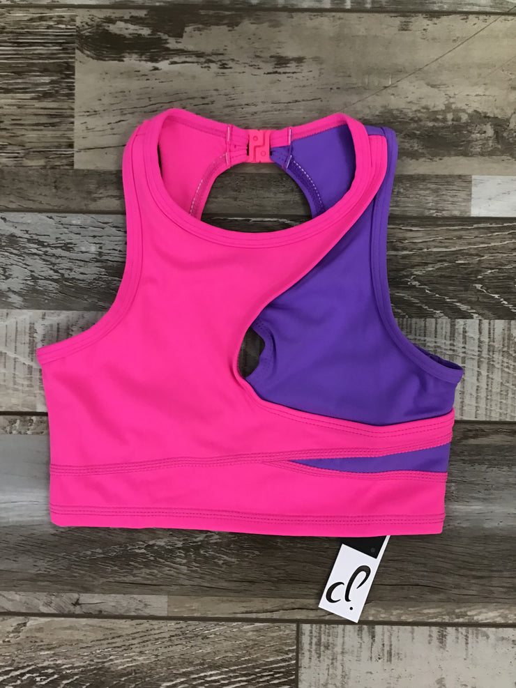 Danz N Motion - Lulu Top - Child (25300C) - Neon Pink/Bright Lavender