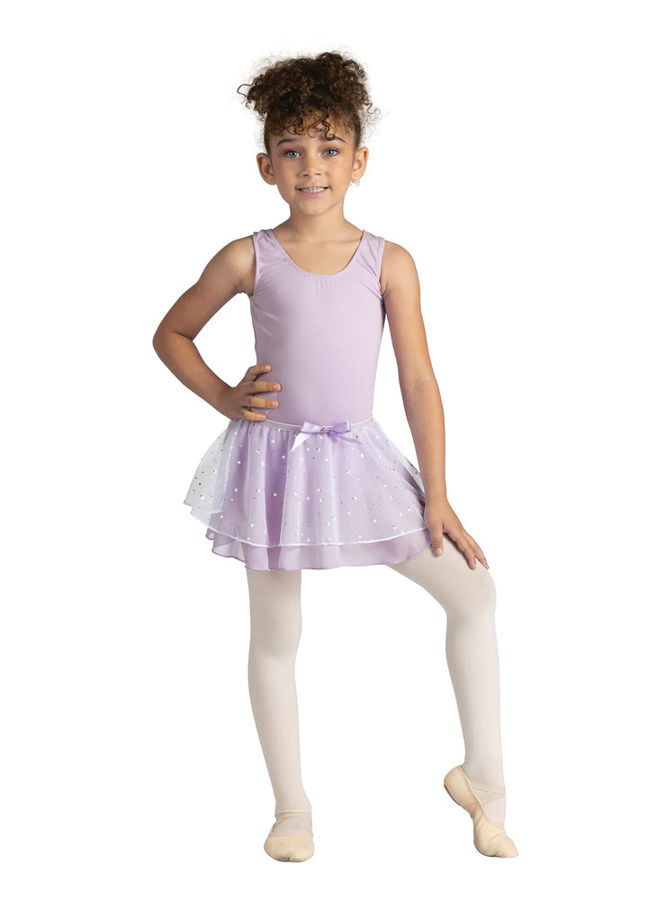 Danz N Motion - Crystal Sparkle Dance Skirt - Child (233) - Lavender